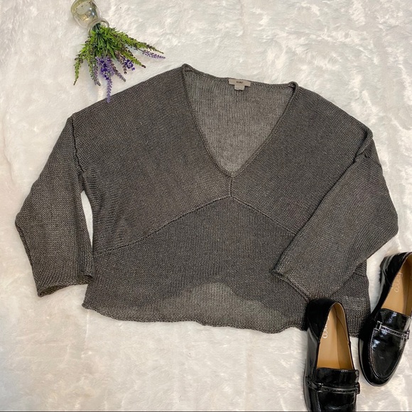 Helmut Lang Sweaters - HELMUT Helmut Lang Boxy Linen Sweater
